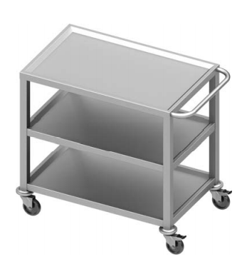 Chariot inox à 3 niveaux 1200x600x900 - 932016120_0