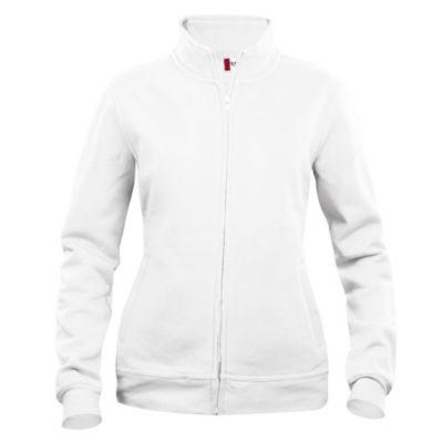 CLIQUE Sweat basic zippé Femme Blanc L_0