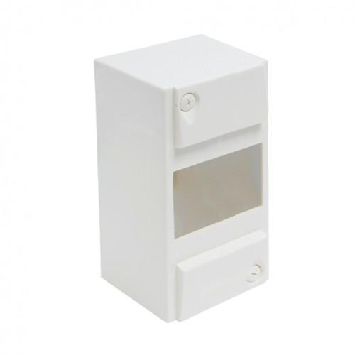 COFFRET VIDE 1RAIL/6MODULES 123X160X73MM BLANC DEBFLEX