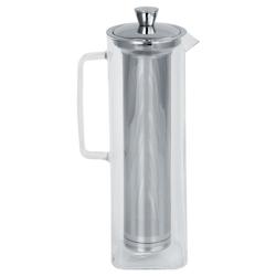 CRISTEL Long Island - théière en verre allongée avec filtre dévissable inox - transparent verre 3358570185878_0