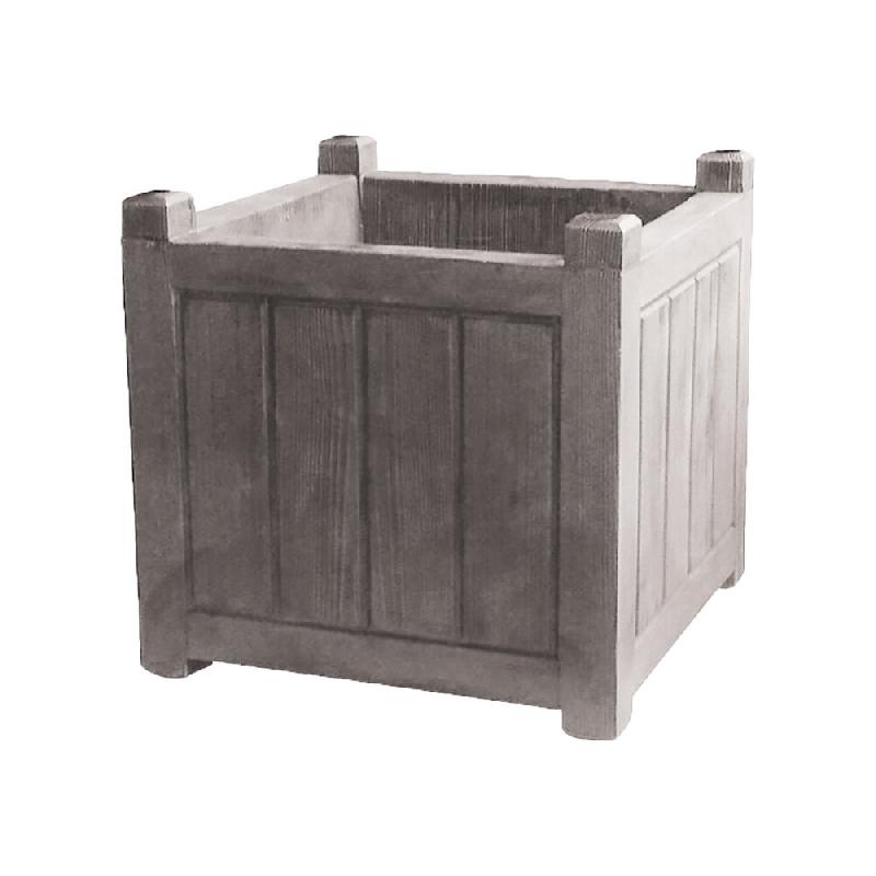 EDA Jardinière charme carré 67l - GRIS - gris 3086960212209_0