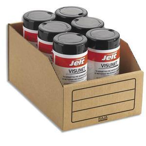 Paquet de 50 bacs à bec de stockage en carton brun - 20,1 x 15,2 x 30,1 cm - capacité 1,3 à 7,9 litres - fabriqué en France_0