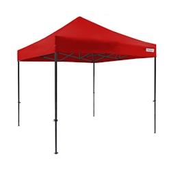 Tente pliante 3x3m - acier 30mm / polyester 320g - rouge - FRANCE-BARNUMS - modèle 2122S_0
