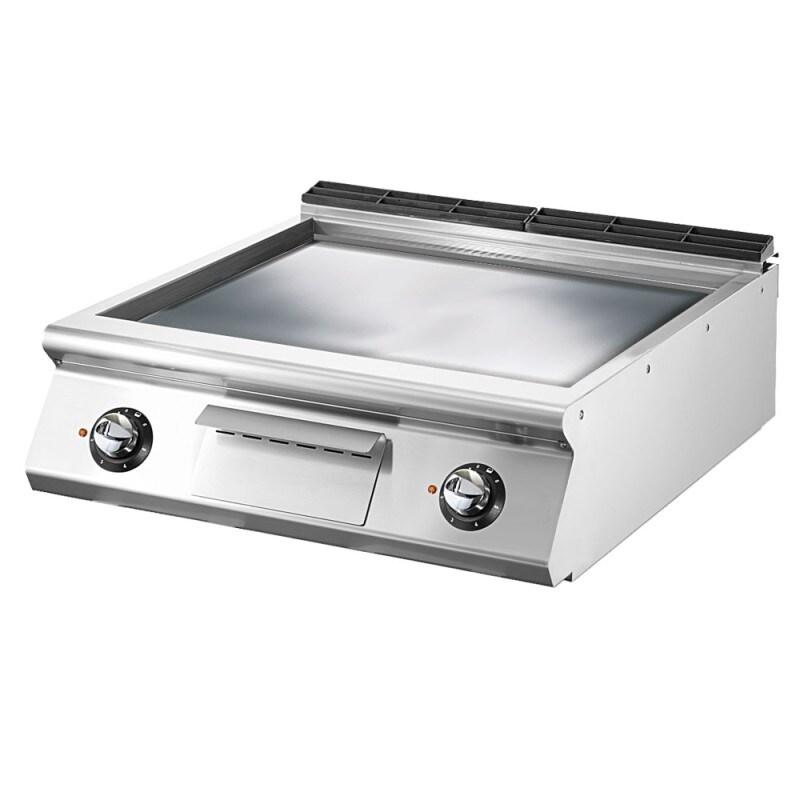 Fry-top électrique, top, plaque lisse chromée 800x730x250 mm - VIRTUS - 4068875005281_0