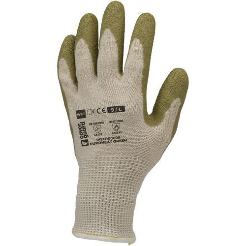 GANTS DE PROTECTION THERMIQUE EUROHEAT GREEN J13 LATEX - 9 - COVERGUARD