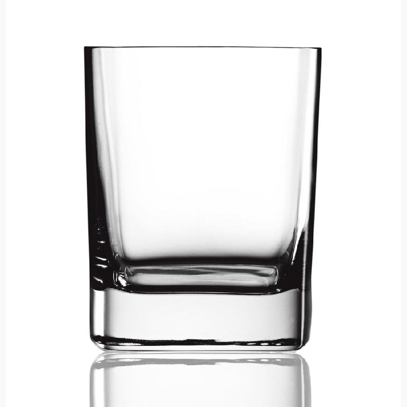 GOBELET FORME BASSE / CARRÉE - VERRE À WHISKY 24CL - LOT DE 6 - LUIGI BORMIOLI - STRAUSS