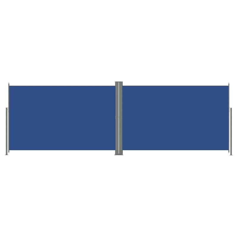 Helloshop26 - Auvent paravent store brise-vue latéral rétractable de patio jardin terrasse balcon protection visuelle écran bleu 220 02_0007151 - 3_0