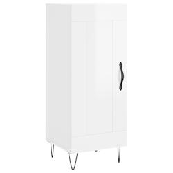 Helloshop26 - Buffet bahut commode armoire meuble de rangement organisateur cuisine salle de séjour salon brillant 34,5 x 34 x 90 cm 02_0030630 - 300_0