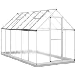 Helloshop26 - Serre tente abri plante fleur légumes avec cadre de base argenté 334 x 169 x 202 cm aluminium Argent 02_0044524 - 3000220197099_0