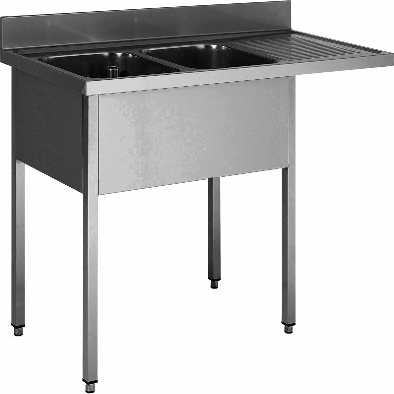 ITALCONCEPT L2G Plonge Inox Soudee, Encastrement Lv Bac Gauche 850mm x 1600mm x 700 mm - 3616350014160_0
