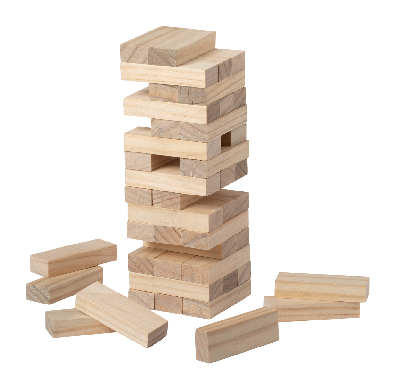Jeu de tour en bois - 45 pièces - livré avec pochette en coton_0