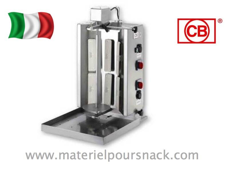 Kebab électrique CB IR6/40 - 15-20 kg - 6 résistances - Fabrication italienne_0