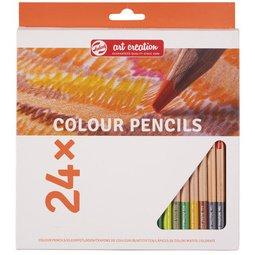 LOT DE 2 - ROYAL TALENS CRAYONS DE COULEUR ART CREATION, ROND, ÉTUI X24