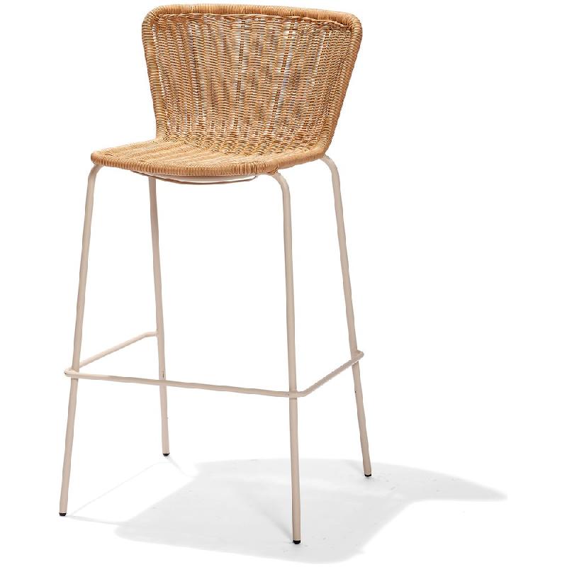 Luca - Tabouret de bar empilable Sable_0