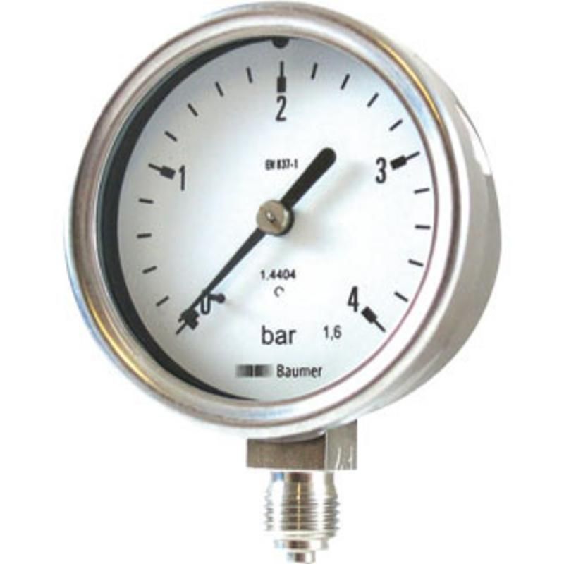 MANOMETRE SEC INOX D.63 V 1/4G 0-10 BAR