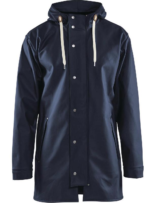 MANTEAU DE PLUIE NIVEAU 2 MARINE FONCÉ TAILLE S - MANUTAN COLLECTIVITÉS