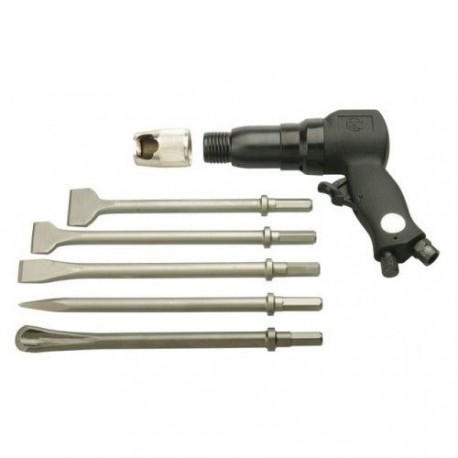 Marteau burineur pneumatique RC5150 Rodcraft - 6 joules - avec burins hexagonaux 11mm et coffret_0