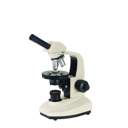 Microscope monoculaire polarisant standard - Réf : 571021 - Grossissement x40 à x400 - Éclairage halogène_0