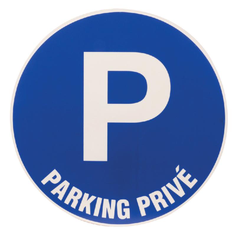 PANNEAU PARKING PRIVÉ DIAMÈTRE 45 CM POLYSTYRÈNE ANTICHOC