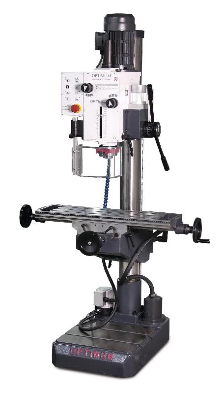 Perceuse-fraiseuse à colonne perçage jusqu'à ø32 mm CM4/M16 1,5 kW 400V table croisée avance de perçage Optidrill DH40CTPE_0