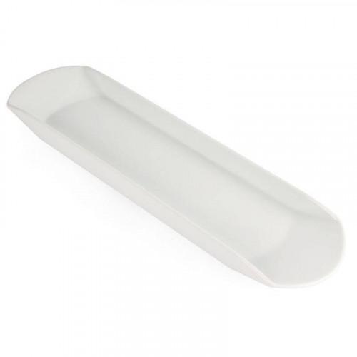 PLAT GONDOLA EN PORCELAINE BLANCHE OLYMPIA 560 X 150 MM