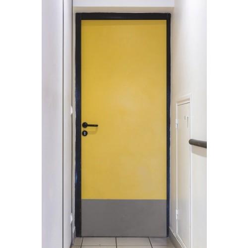 PLINTHE DE PROTECTION DE BAS DE PORTE ADHÉSIVE - 350 X 730 MM - GRIS WATTELEZ