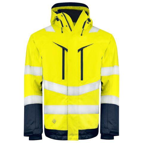 PROJOB 6453 PARKA FONCTIONNELLLE EN ISO 20471 CLASSE 3 JAUNE/MARINE - TAILLE M