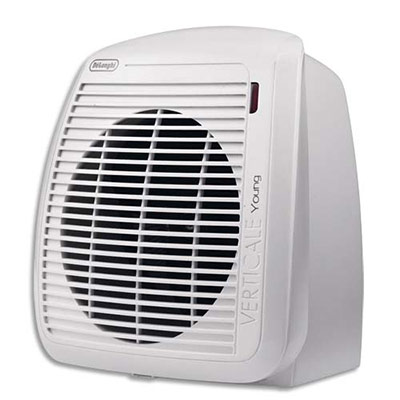 RADIATEUR SOUFFLANT DELONGHI - 2000W - THERMOSTAT AJUSTABLE - L23,8 X H25,4 X P17,7 CM - BLANC