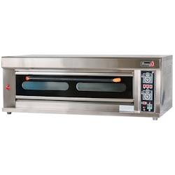 Romux® Four à Pizza Électrique Professionnel Simple 8x32 cm avec Sol Céramique Réfractaire et Thermostat Haute Précision Température 400 °C -_0