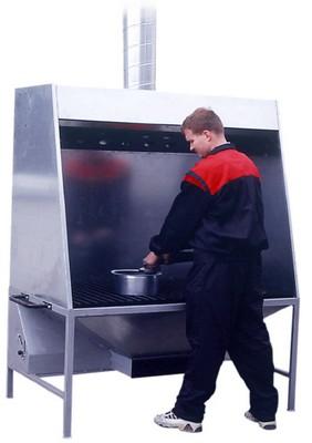 Table aspirante type UES - 1400x707 mm - Extraction 2400 m³/h - Pour meulage, ébarbage et soudure_0