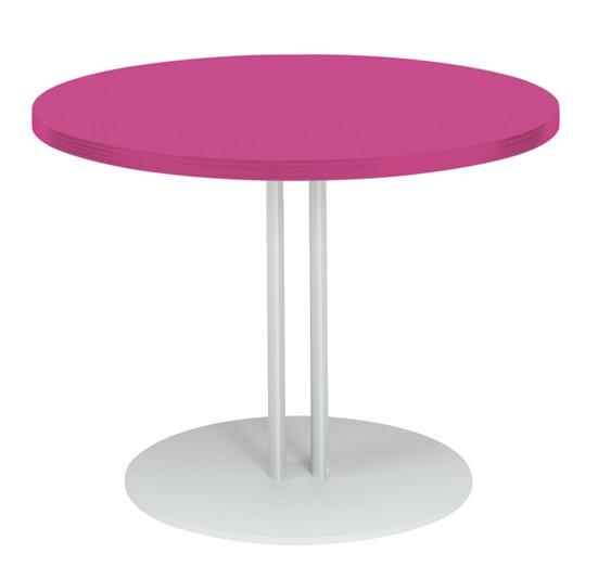 Table basse avec plateau de couleur Roxane - GENEXCO - Blanc 9010, Vert pistache_0