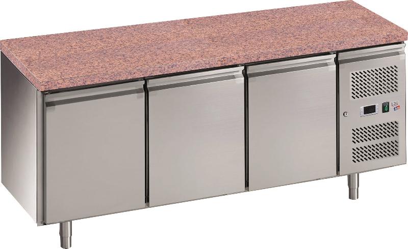 Tour pâtissier centrale granit avec 3 portes 600x400 -2/+8°c - 635 litres - pa3100tnpz._0