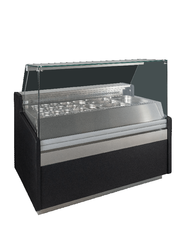 Vitrine réfrigérée TEFCOLD SPID150 - finition élégante, température -1 à +5°C, fluide R290, 2 portes pleines_0