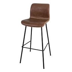 Anticline Créations Tabouret de bar marron - H101 X L47 X P51 -assise H76cm - marron fonte CS1418_0