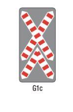 Balise de signalisation routière G1c - dimensions 750x1550 mm_0