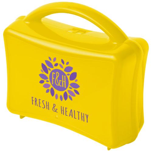 Boîte repas junior Stubi 21081403 - en forme de valise, fabriquée au Royaume-Uni, avec espace pour bouteille 500 ml_0