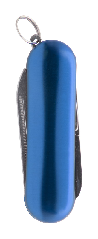 Couteau de poche multifonctions - acier inoxydable - manche en aluminium - 3 fonctions - 27g_0