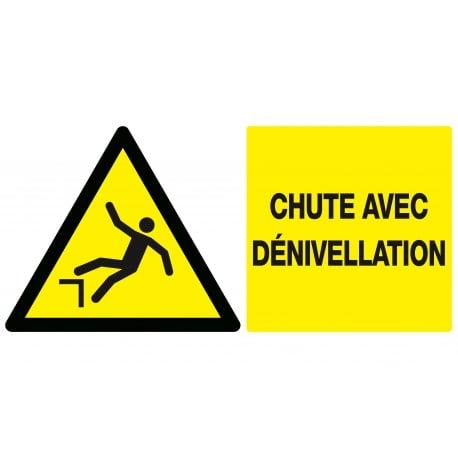 Danger, chute avec denivellation 330x200mm TALIAPLAST | 621327_0