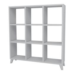 Helloshop26 - Bibliothèque design pour salon étagère style original à 9 compartiments de rangement 100 x 88 x 20 cm blanc 03_0006492 - 3001792447766_0