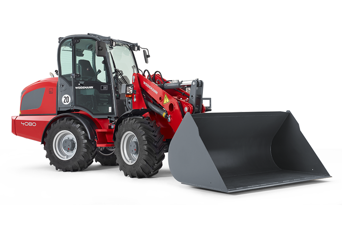 Mini-chargeuse 5.9t - Weidemann série 4080 - chargeuse sur pneus puissante et écologique_0