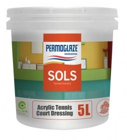 Permoglaze Acrylic Tennis Court Dressing - peinture acrylique antidérapante pour sol - Sofap - 1L_0