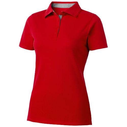 Polo femme Hacker 33097252 - col côte en tricot plat - maille piquée 100% coton - 220 g/m²_0