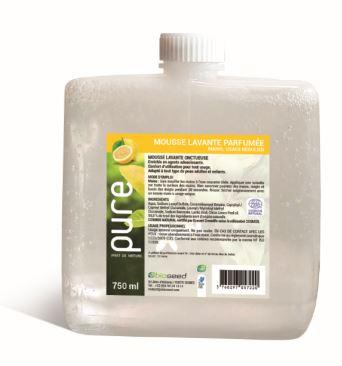 Recharge mousse lavante citron 750ml compatible distributeurs jvd - rpuremouss_0