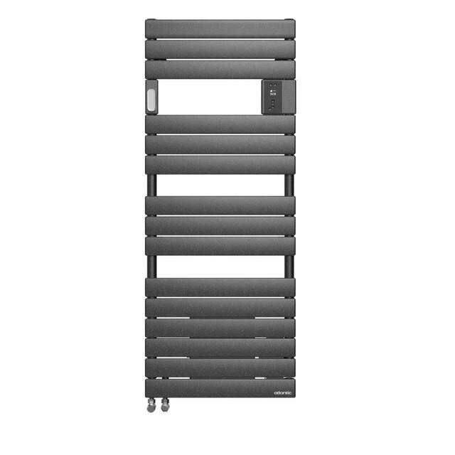 Sèche-serviettes mixte connecté Adélis Mixte digital avec soufflerie 2000W anthracite - Atlantic - 862678_0