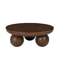 SIT Möbel Table basse Ø 90 cm | ronde | manguier massif, marron | L 90 x P 90 x H 30 cm - marron Bois massif 14783-30_0