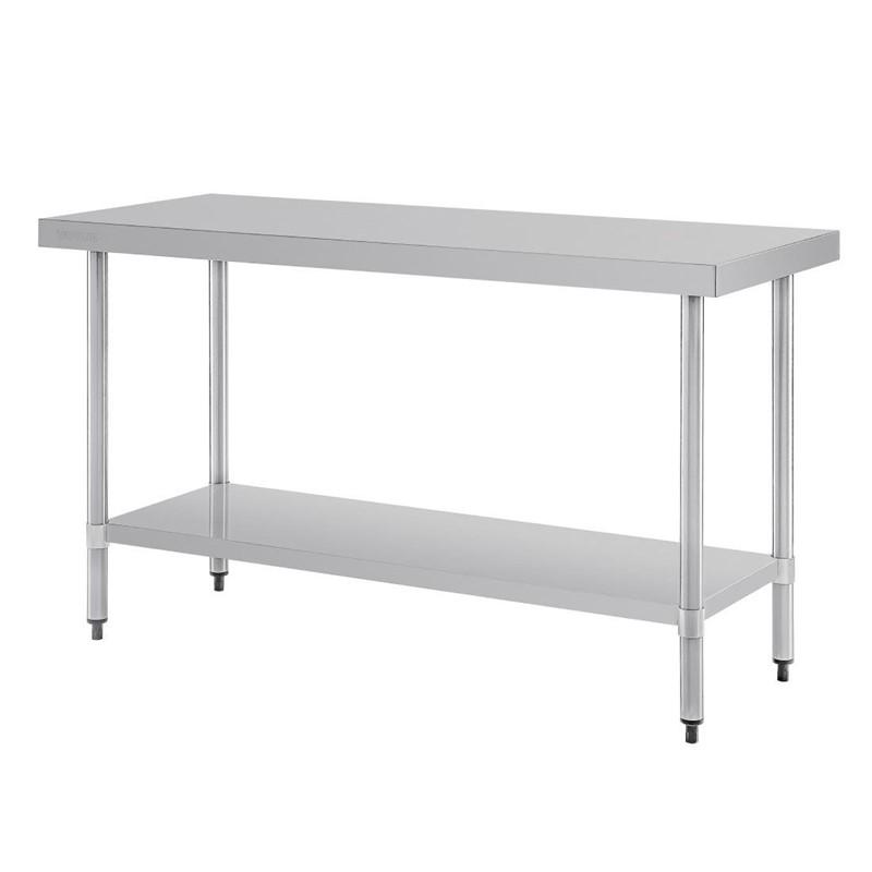 Table de préparation sans rebord en acier inoxydable VOGUE 1500 x 600mm - T377_0