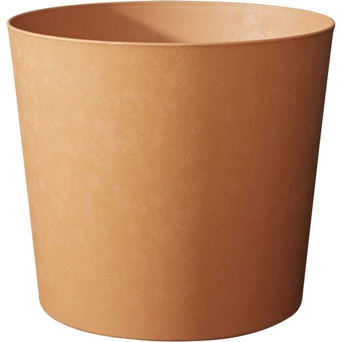 Pot de fleur POETIC - Élément conique 50 - Terre de Sienne_0