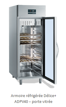 Armoire réfrigérée Délice+ ADPV40 - Porte vitrée - Spéciale chocolatier et pâtisseries fraîches_0