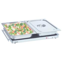 Bartscher Plaque chauffante vitrocéramique 1 x GN 2/1, en aluminium, 300 W, 220 V - MONO - 3667335015962_0