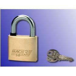 Cadenas Mach 3 - corps laiton 30-60 mm - anse inox - version haute 40 mm - mécanisme à goupilles_0
